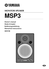 Yamaha MSP3 Mode D'emploi