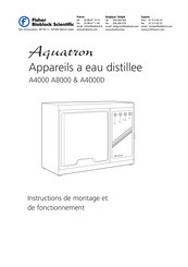 Fisher Bioblock Scientific Aquatron A4000D Instructions De Montage Et De Fonctionnement