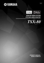 Yamaha TSX-80 Mode D'emploi