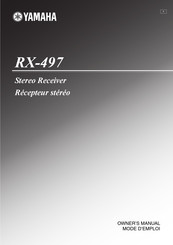 Yamaha RX-497 Mode D'emploi