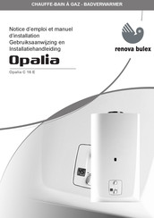 renova bulex Opalia C 16 E Notice D'emploi Et Manuel D'installation