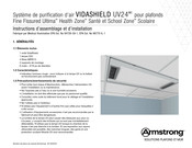 Armstrong VIDASHIELD UV24 Instructions D'assemblage Et D'installation