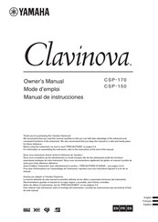 Yamaha Clavinova CSP-150 Mode D'emploi