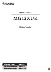 Yamaha MG12XUK Mode D'emploi