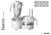 Philips Essence HR7750 Recettes & Mode D'emploi