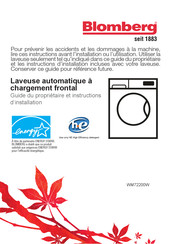 Blomberg WM72200W Guide Du Propriétaire Et Instructions D'installation