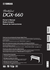 Yamaha Portable Grand DGX-660 Mode D'emploi