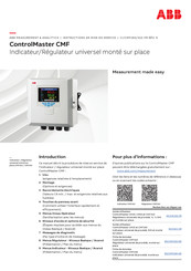 ABB ControlMaster CMF 310 Instructions De Mise En Service