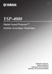 Yamaha YSP-4000 Mode D'emploi