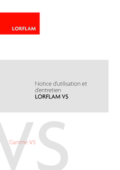 LORFLAM VS101 LD Notice D'utilisation Et D'entretien