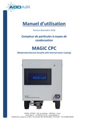 Aerosol Devices MAGIC CPC Manuel D'utilisation