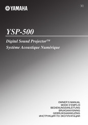 Yamaha YSP-500 Mode D'emploi