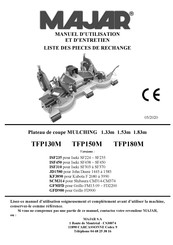 MAJAR TFP150M Manuel D'utilisation Et D'entretien