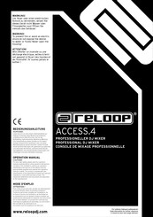 Reloop Access.4 Mode D'emploi