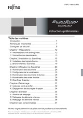 Fujitsu ScanSnap S300 Instructions Préliminaires