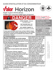 Valor HORIZON 534JP Guide D'installation Et Du Consommateur