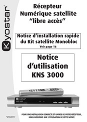 Kyostar KNS 3000 Notice D'utilisation