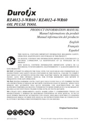 DUROFIX RZ4012-4-WR60 Manuel Informations Du Produit