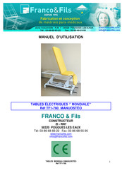 FRANCO & Fils Mondiale Manuel D'utilisation