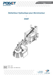 POGET DHMT Notice D'utilisation Et D'entretien