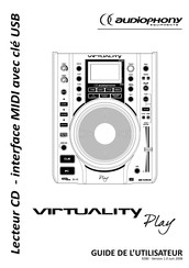 audiophony VIRTUALITY PLAY Guide De L'utilisateur