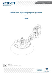 POGET DHTE Notice D'utilisation Et D'entretien