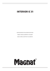 Magnat INTERIOR IC 51 Mode D'emploi/Certificat De Garantie