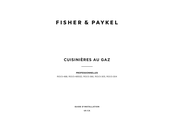 Fisher & Paykel RGV3-485GD Guide D'installation