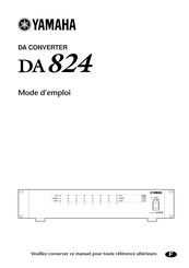 Yamaha DA824 Mode D'emploi