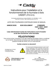 SBI CADDY Instructions Pour L'installation Et Le Fonctionnement