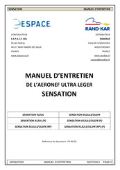 Espace SENSATION 912ULS Manuel D'entretien