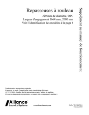 ALLIANCE FCS2080/320 Supplément Au Manuel De Fonctionnement