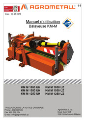 Agrometall KM M 1550 UZ Manuel D'utilisation