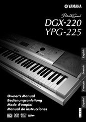 Yamaha Portable Grand DGX-220 Mode D'emploi