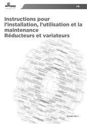 Motovario SRT 050/082 Instructions Pour L'installation, L'utilisation Et La Maintenance