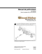 GREAT PLAINS 3S-3000HDF-6006 Manuel De Prélivraison