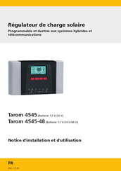 Steca Tarom 4545-48 Notice D'installation Et D'utilisation