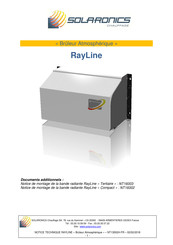 Solaronics RayLine Tertiaire Notice Technique