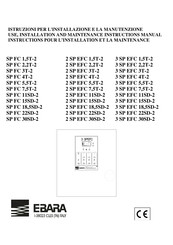EBARA SP FC 15SD-2 Instructions Pour L'installation Et La Maintenance