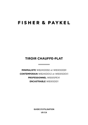 Fisher & Paykel WPROFESSIONNEL B30SPEX1 Guide D'utilisation