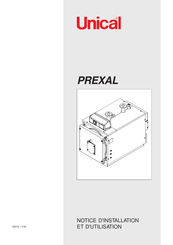 Unical PREXAL P190 Notice D'installation Et D'utilisation