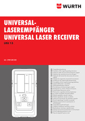 Würth LRU 13 Traduction Des Instructions De Service D'origine