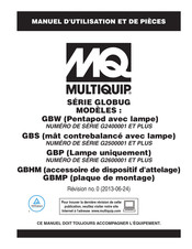 MQ Multiquip GLOBUG GBS Manuel D'utilisation Et De Pièces