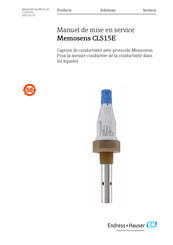 Endress+Hauser Memosens CLS15E Manuel De Mise En Service