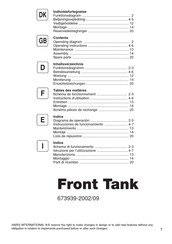 Hardi International Front Tank Mode D'emploi