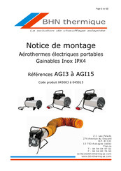 BHN Thermique 045015 Notice De Montage