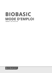 BIOBASIC 310 Mode D'emploi