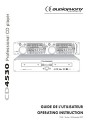 audiophony CD4530 Guide De L'utilisateur