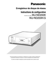 Panasonic WJ-ND200K/G Instructions De Configuration