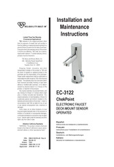 T&S EC-3122 Instructions Pour L'installation Et La Maintenance